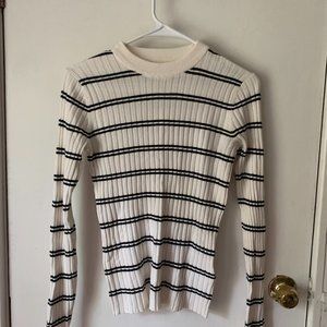 Black and White striped sweater